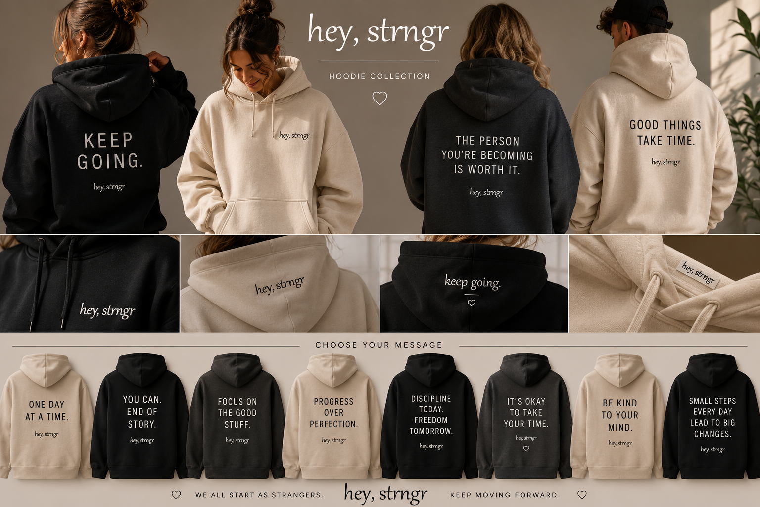 hey, strngr brand packaging